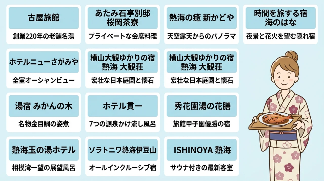 熱海で個室食の宿おすすめ12選｜プライベート空間を重視