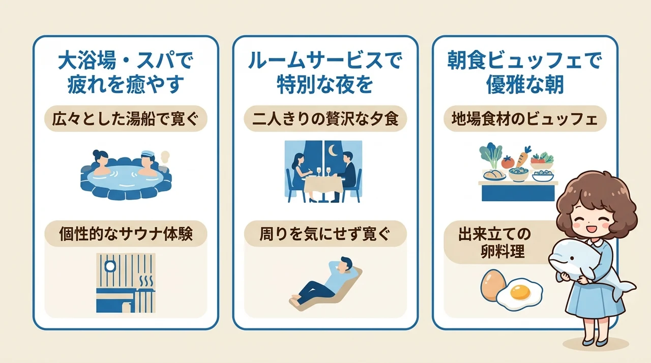 水族館帰りに嬉しい周辺ホテルの魅力と過ごし方