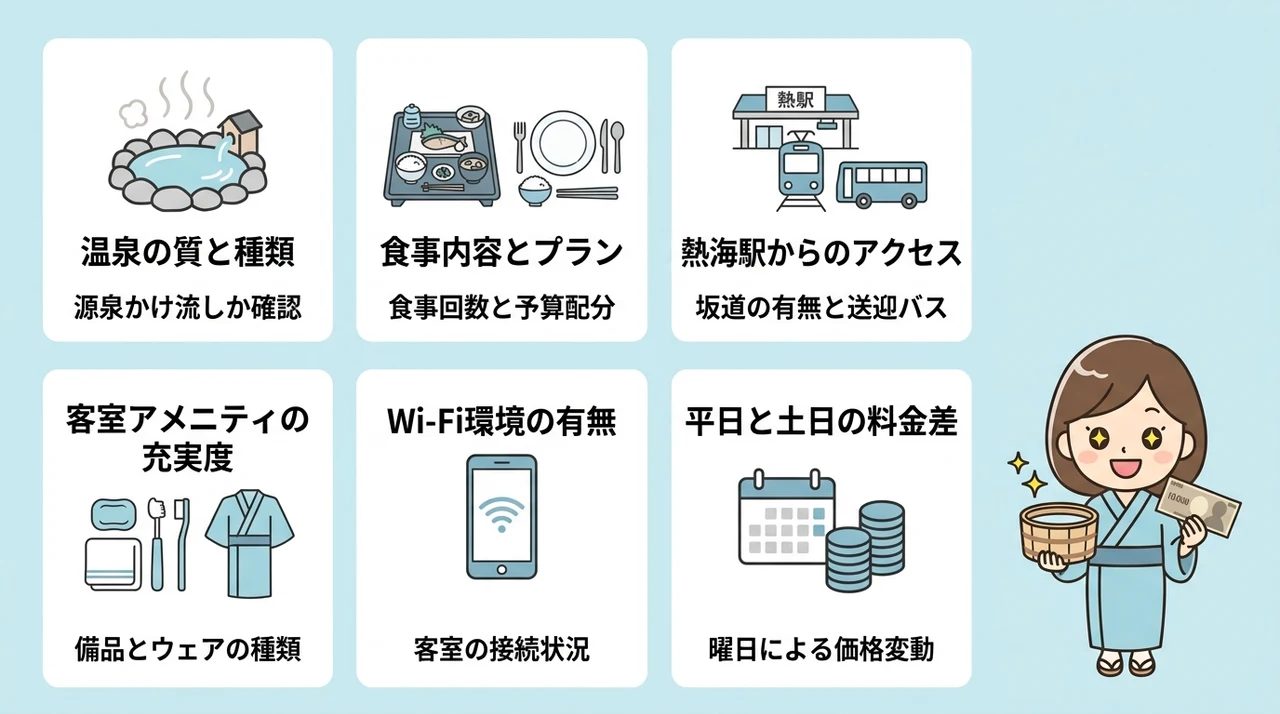 宿選びで失敗しないためのチェックポイント