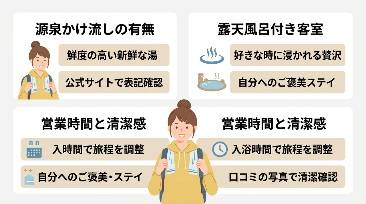 温泉・大浴場の設備で失敗しない選び方
