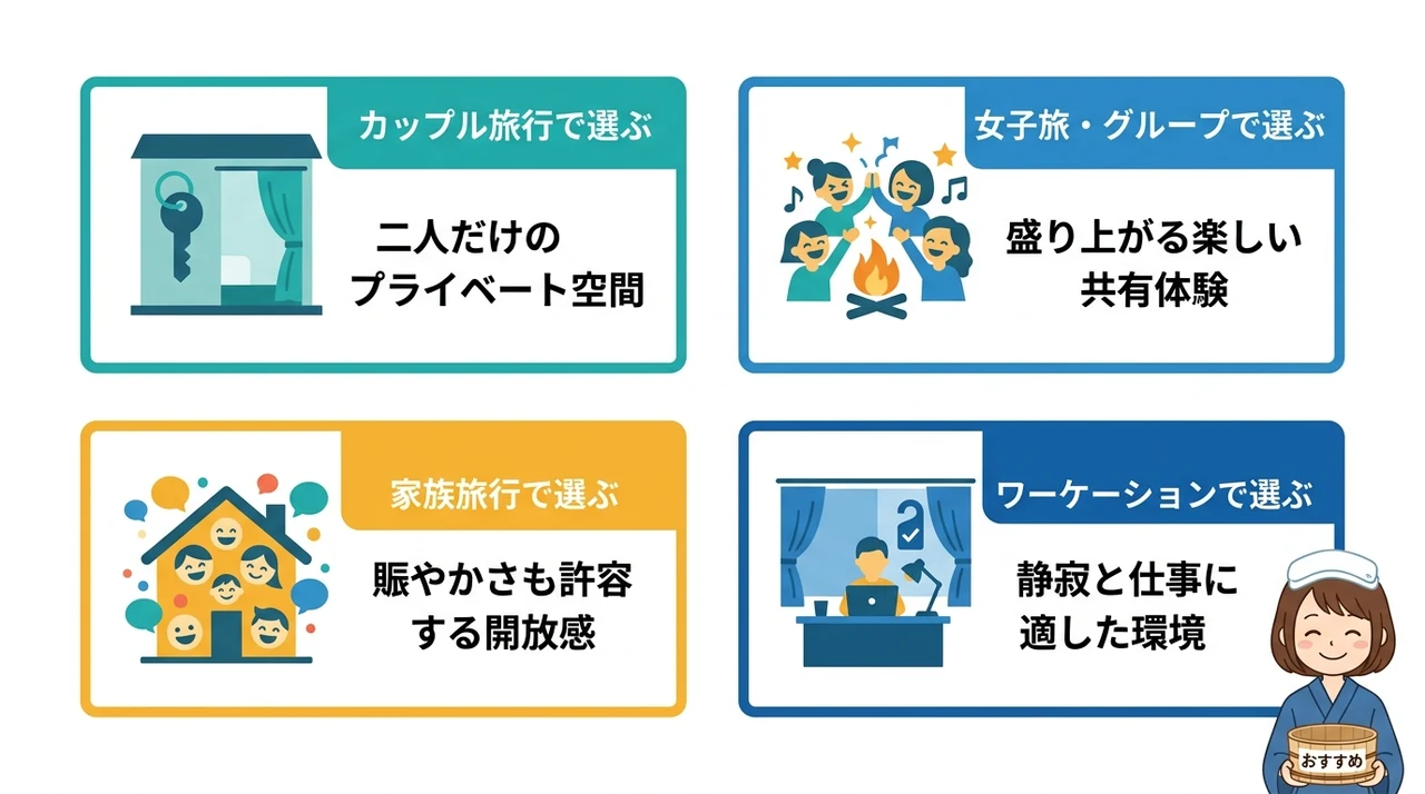 伊豆山温泉の宿を目的別に選ぶための4つの視点