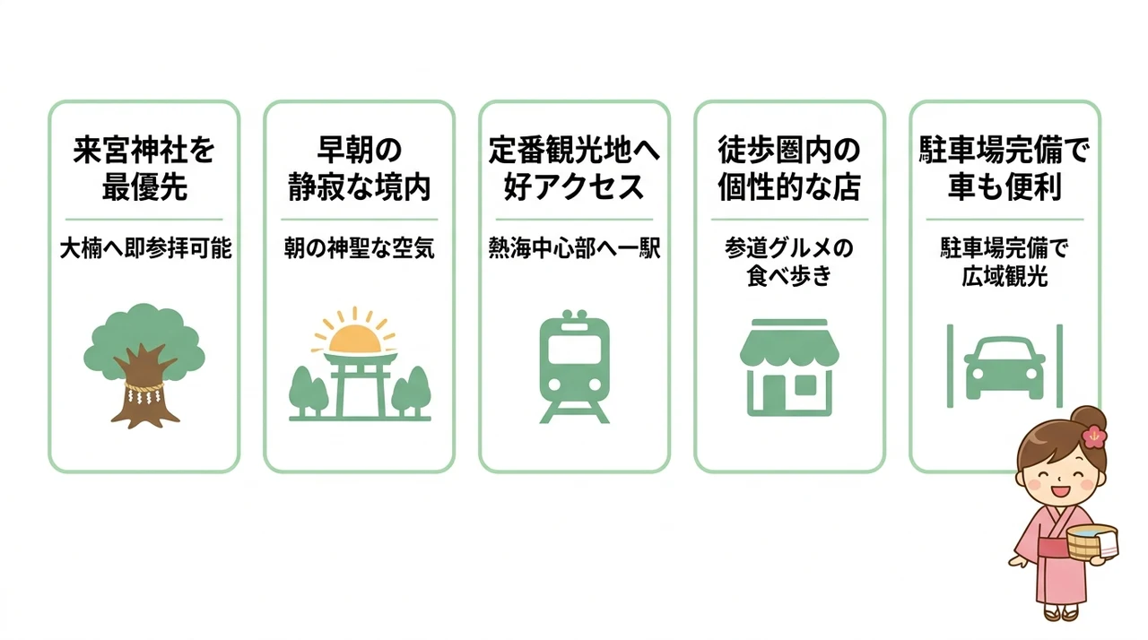 来宮エリアの温泉宿に泊まる5つの魅力