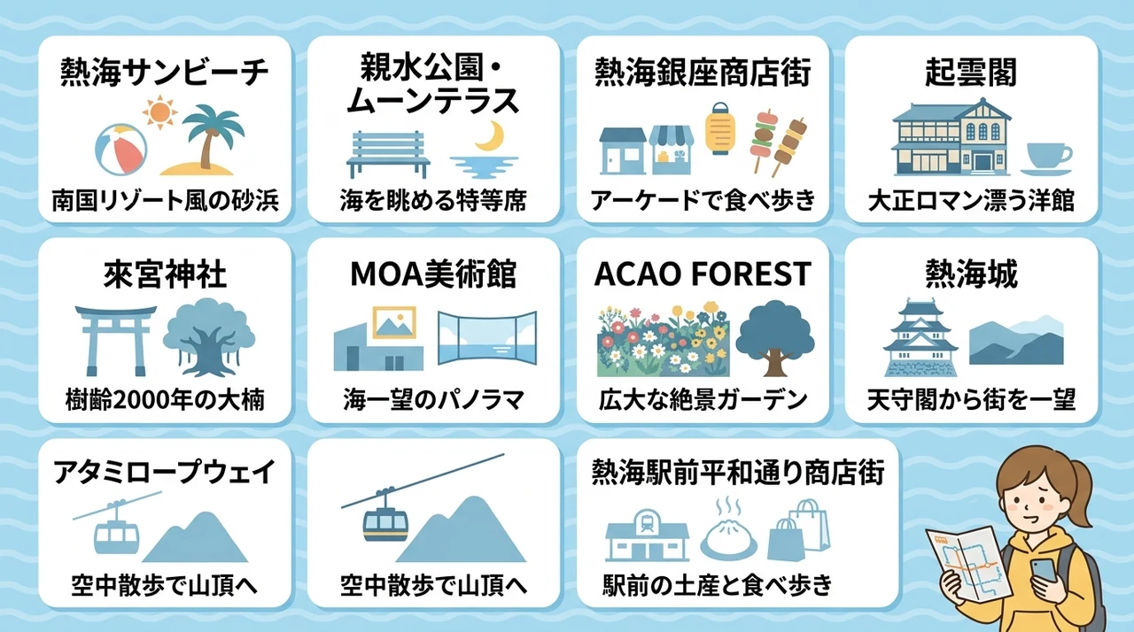 熱海駅発!車なしで巡るおすすめ観光スポット10選