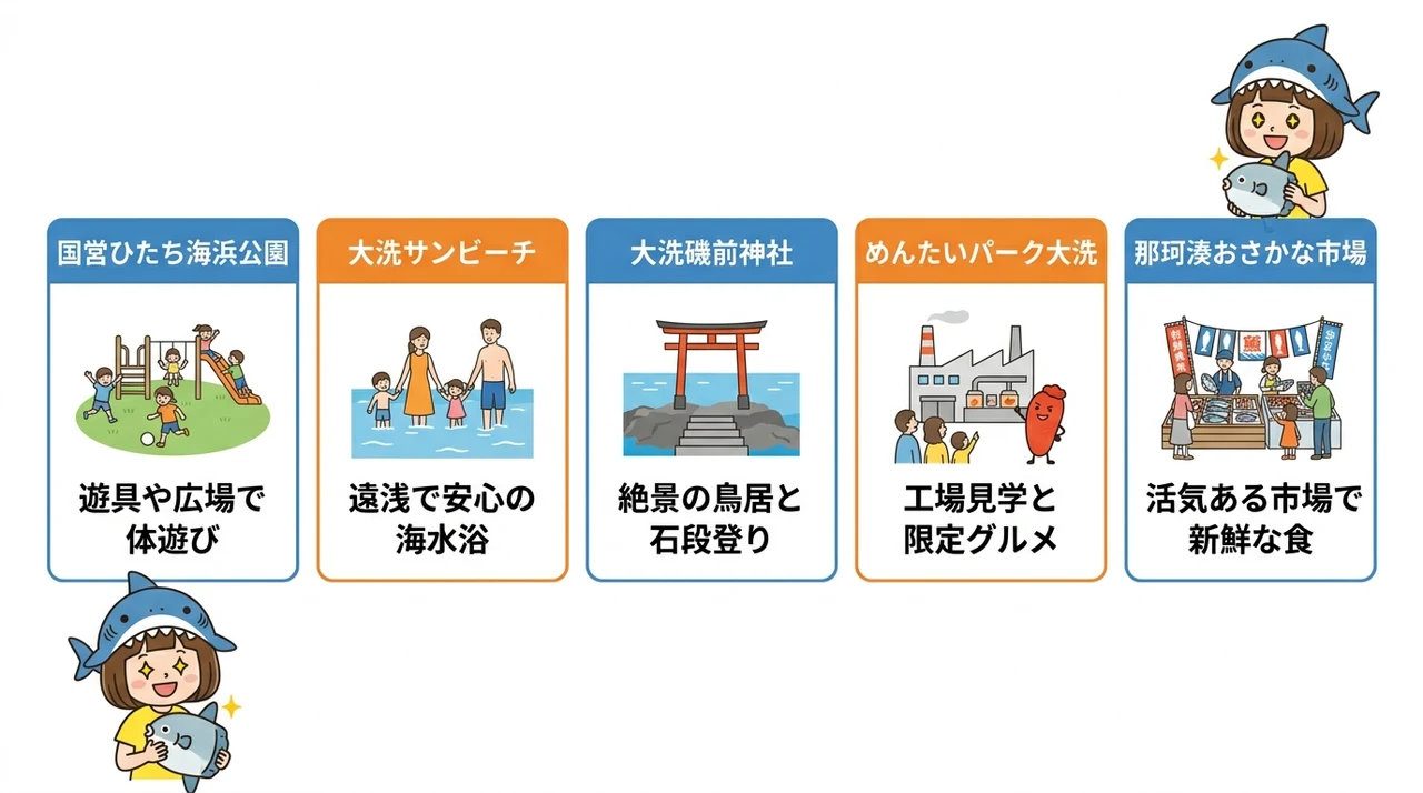 水族館以外も満喫!子どもが喜ぶ周辺スポット