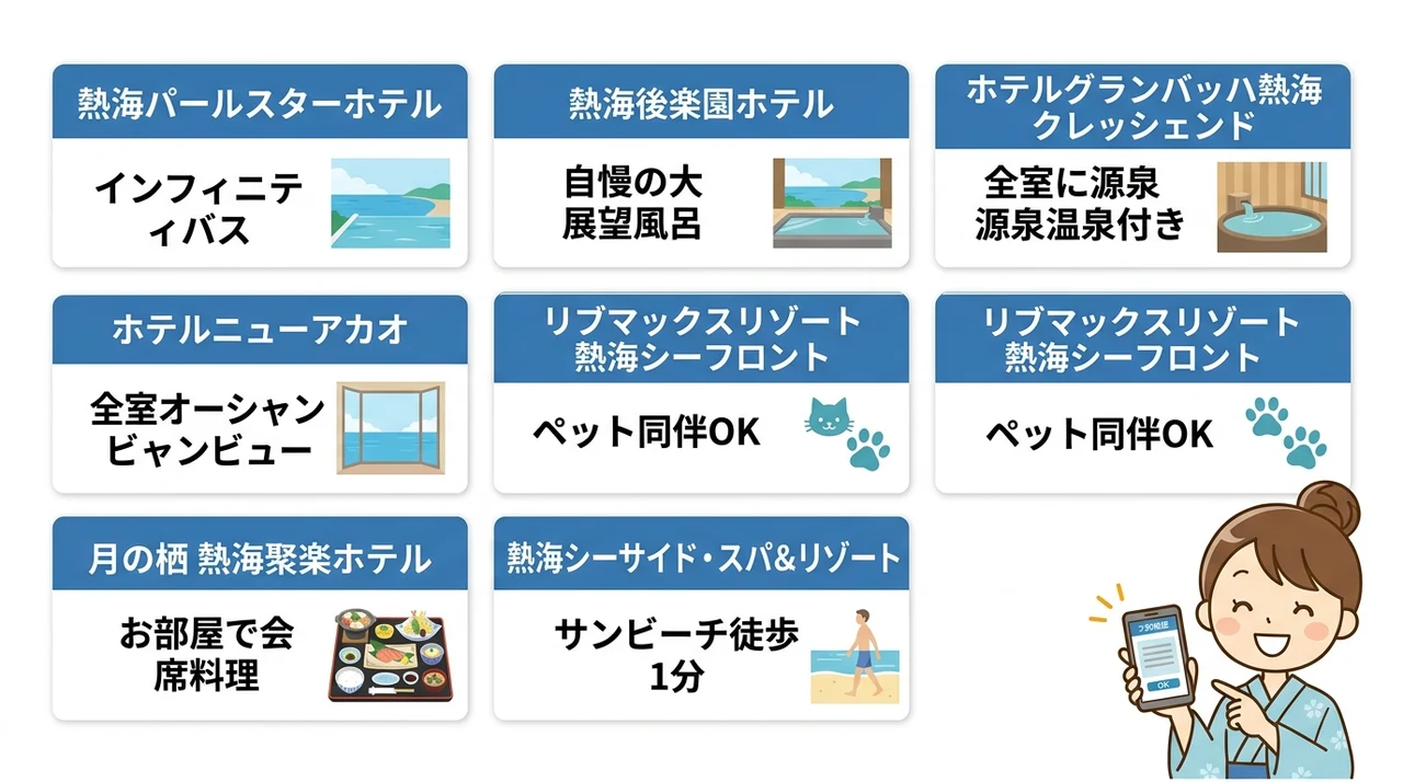 熱海花火大会を部屋から楽しめるホテル7選