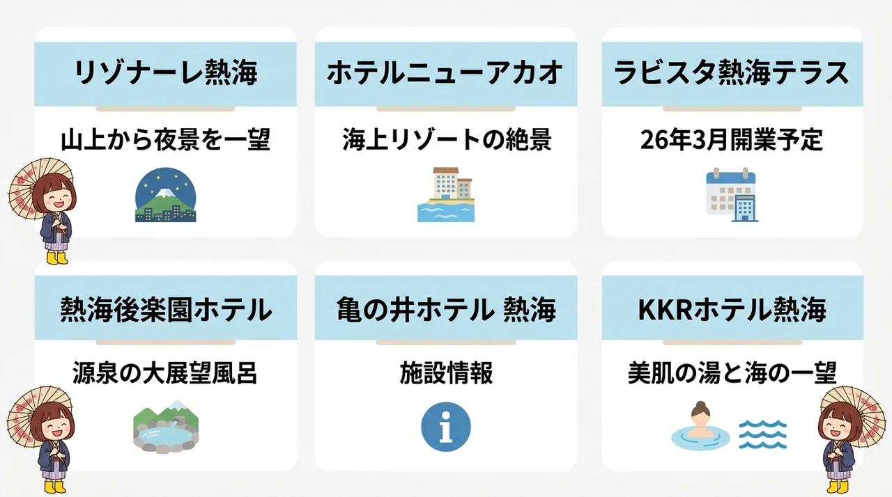 雨の日でも充実！熱海でおすすめの宿6選