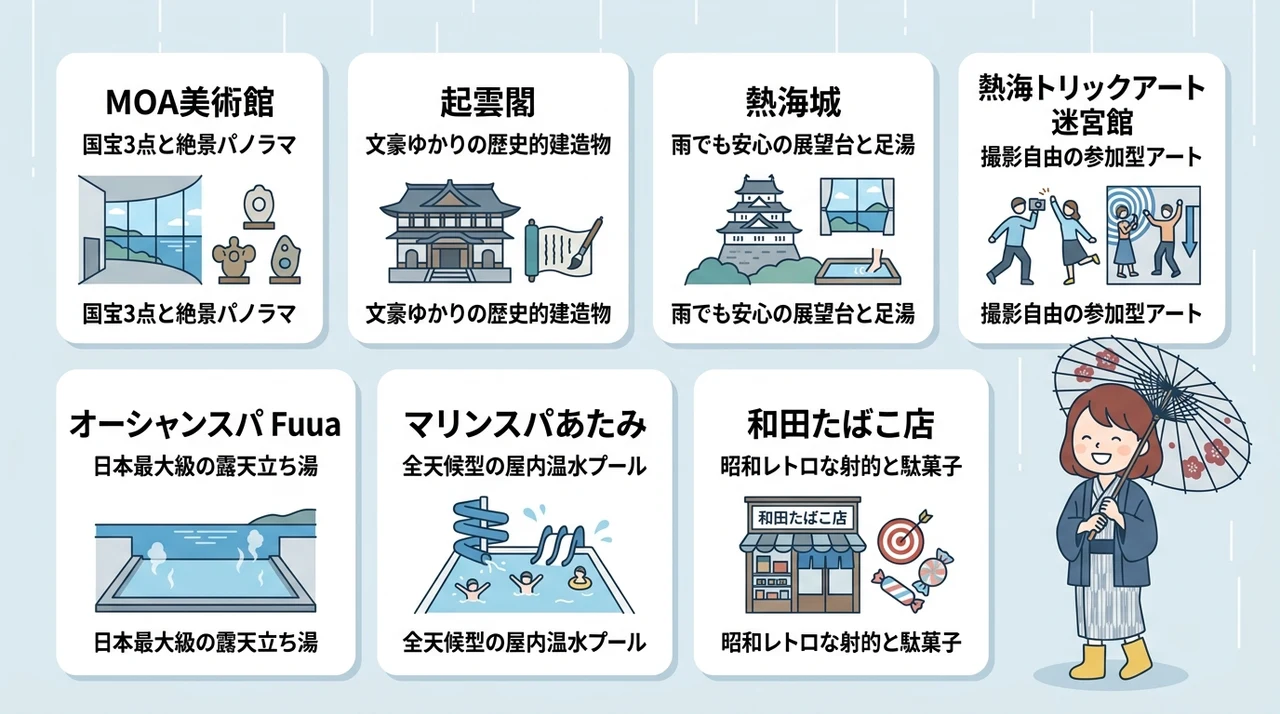 熱海の雨の日におすすめの観光スポット7選