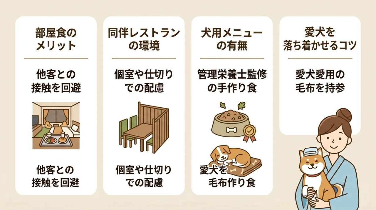 愛犬と一緒に食事を楽しめる環境の重要性