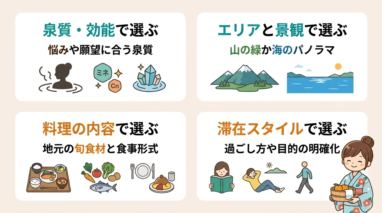 伊豆の源泉かけ流し宿の選び方と比較ポイント