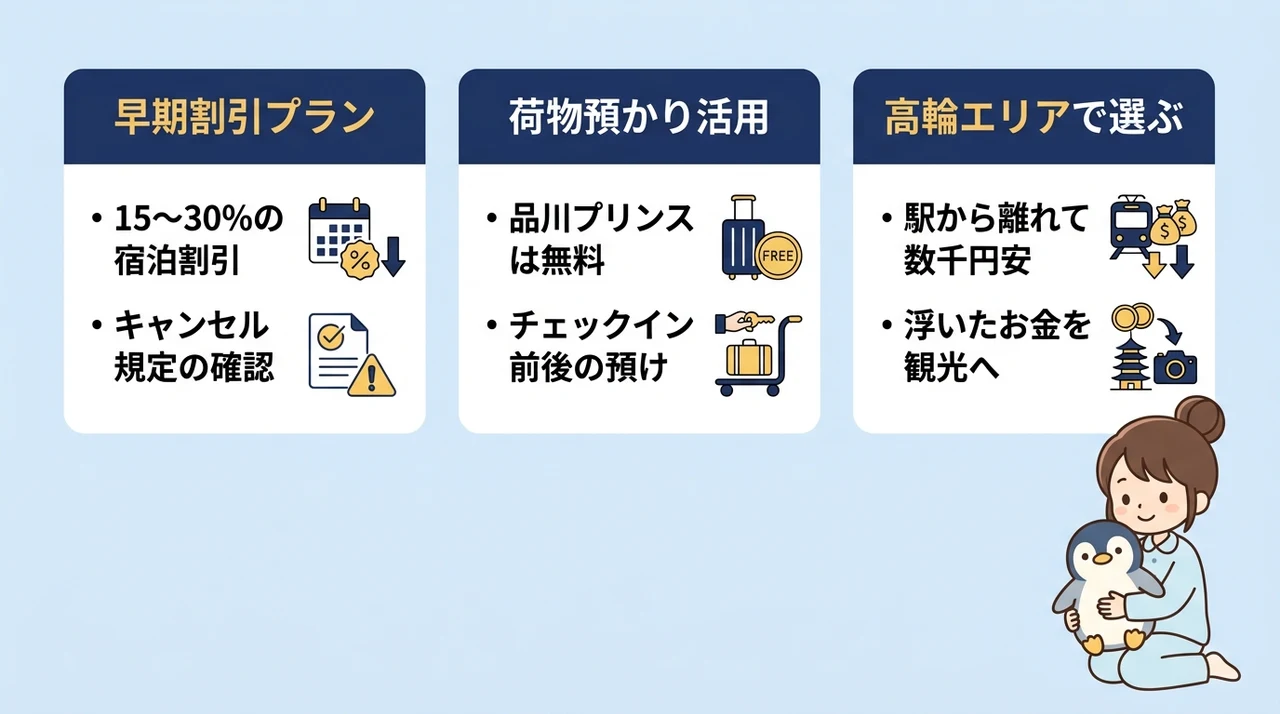 料金を抑えて快適に泊まるコツと注意点