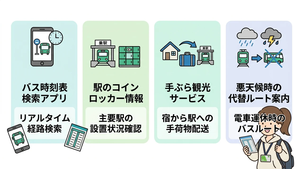 さらに快適に!不安を解消するアプリと便利サービス