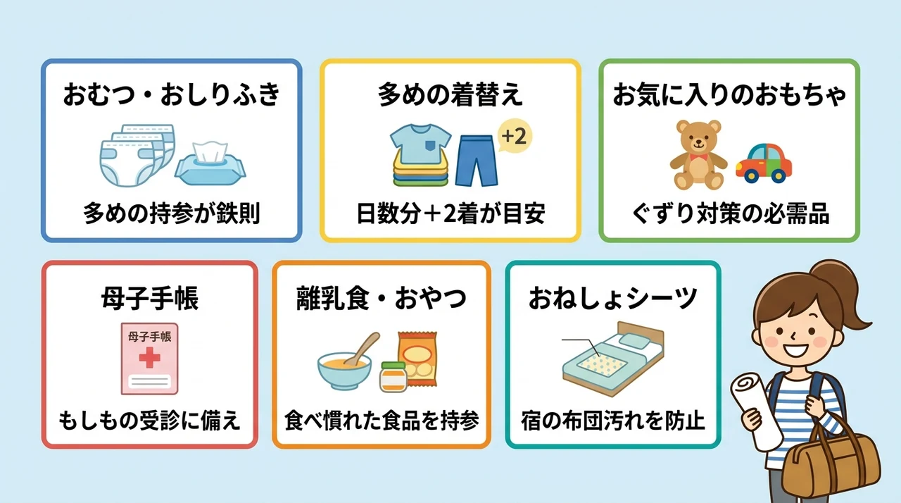子連れの伊豆温泉旅行で役立つ持ち物リスト