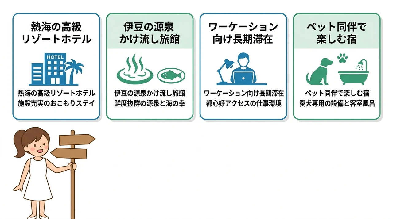 滞在スタイル別おすすめの宿と過ごし方