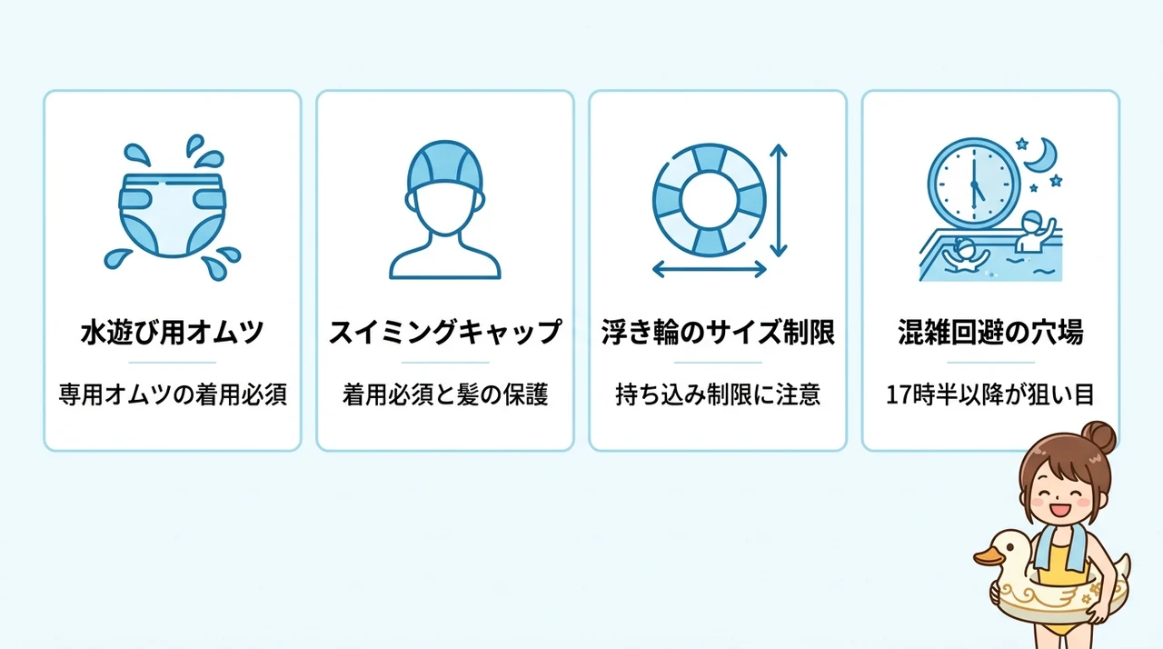 子連れ旅行で知っておきたいプール利用の注意点