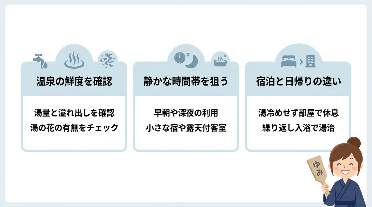 草津温泉の宿選びで失敗しないための3つのポイント