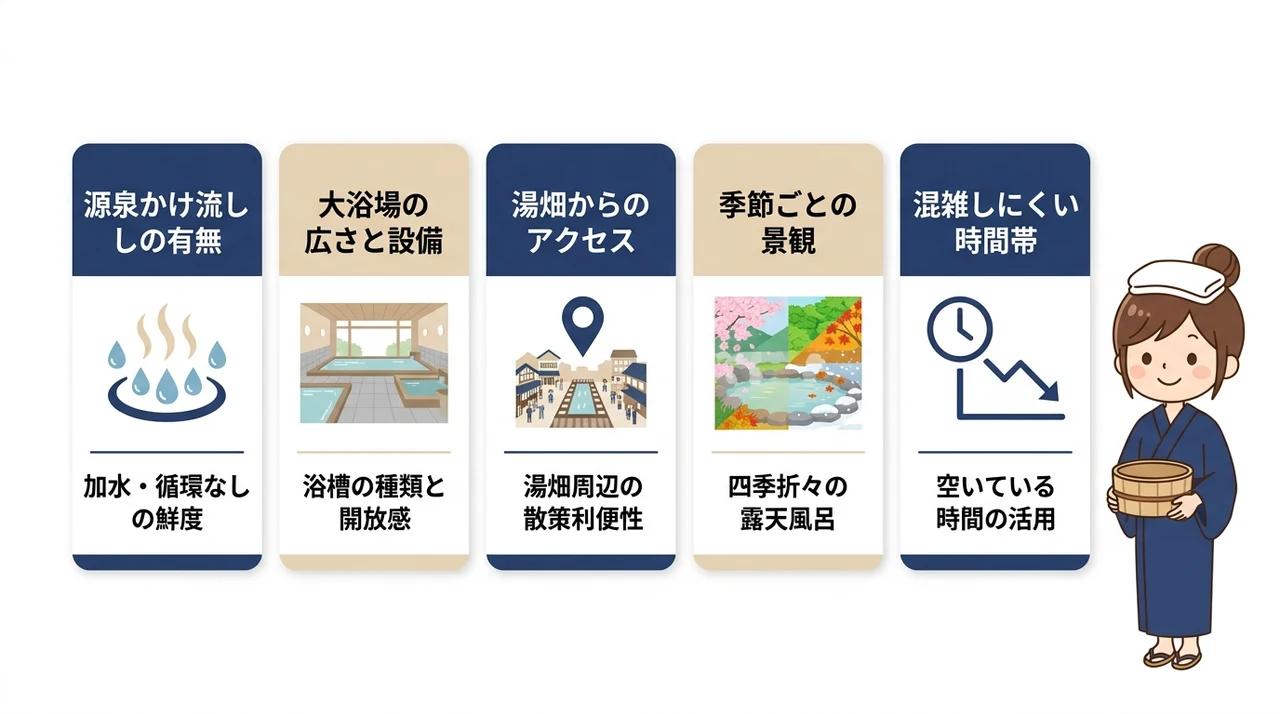 大浴場の魅力を最大限に引き出す宿の選び方