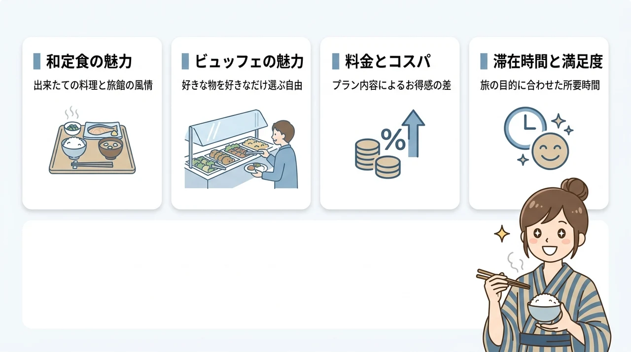 和定食とビュッフェの違いを徹底比較