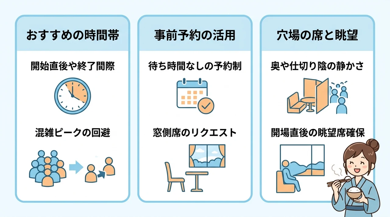 優雅な朝を過ごすための混雑回避テクニック