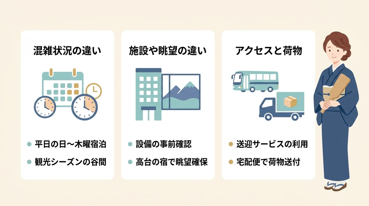 静かに過ごすために知っておきたい注意点