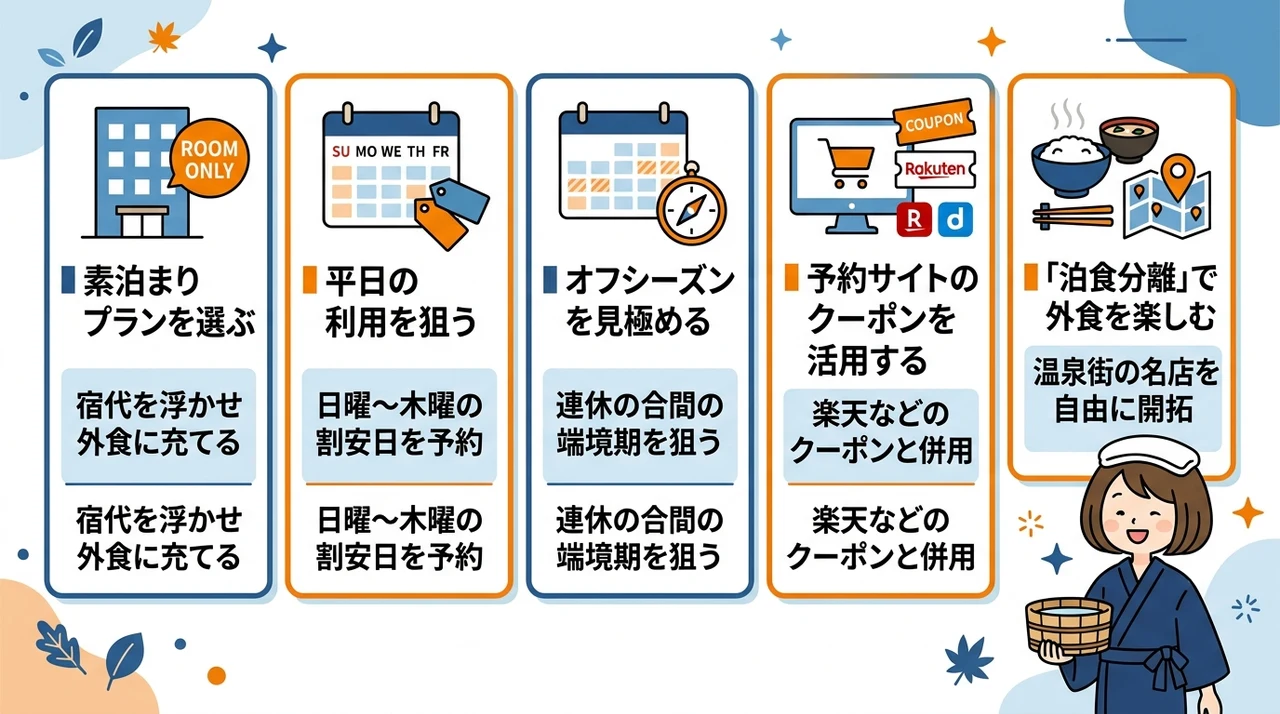 料金をさらに抑えるための予約テクニック5つ