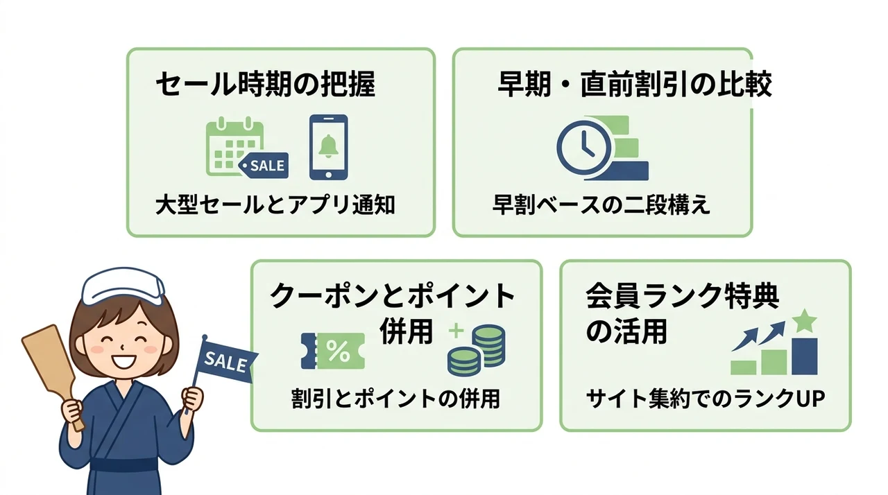 草津温泉の宿をセールでお得に予約する基本戦略