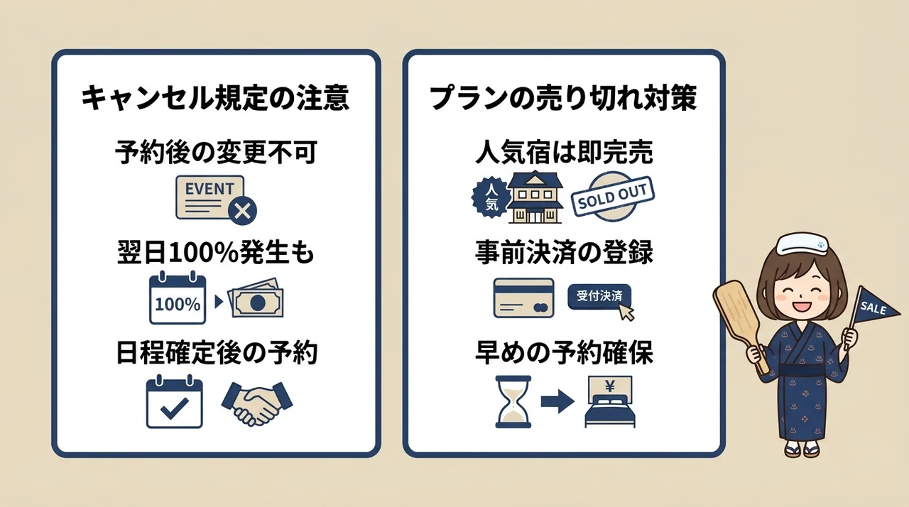 草津温泉の宿のセール利用で気をつけたい注意点