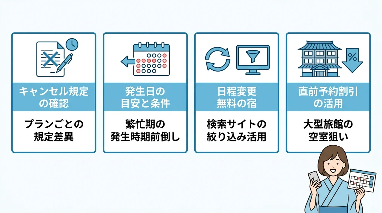 日程未定でも慌てない！柔軟なプランの選び方
