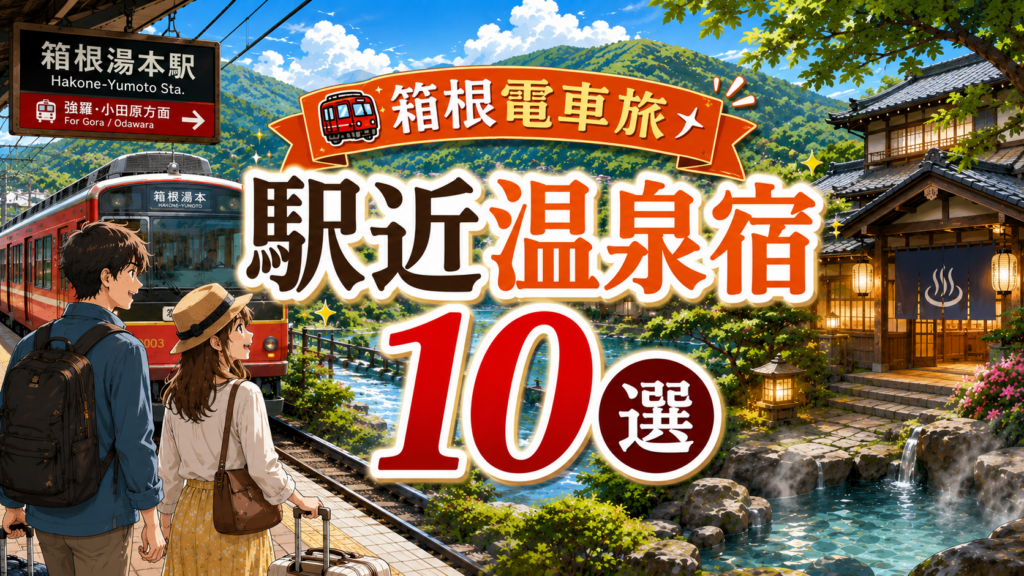 箱根電車旅で行ける駅近温泉宿10選のアイキャッチ画像