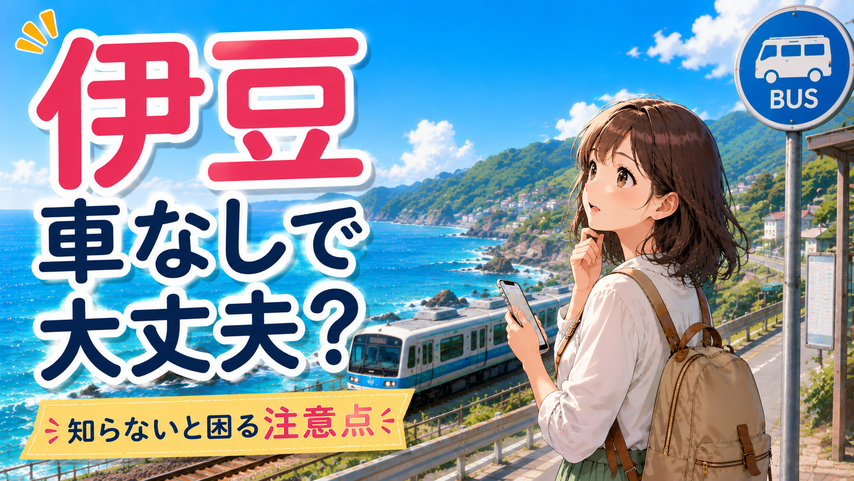 伊豆を車なしで旅行する際の注意点と電車・バスでの回り方