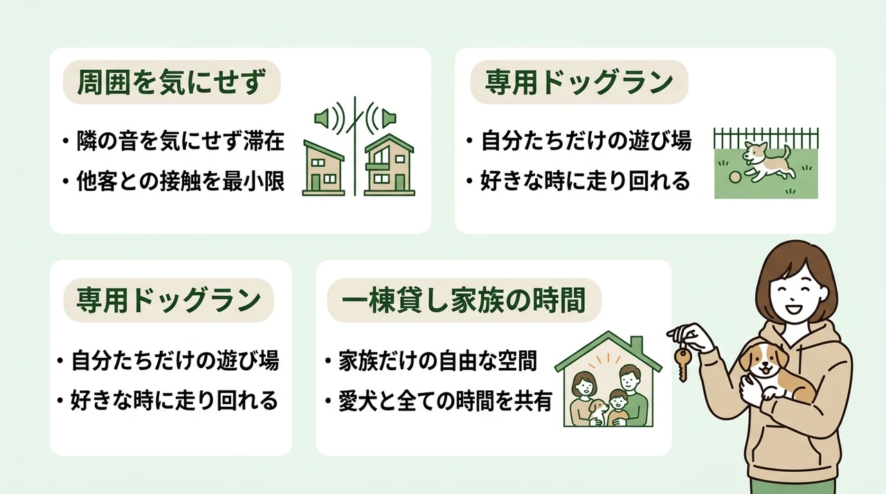 プライベート感を重視したコテージの魅力