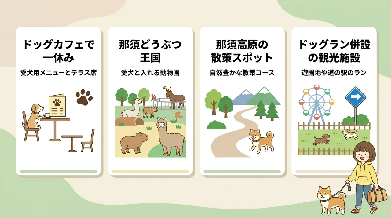 愛犬と巡る那須の観光モデルルート