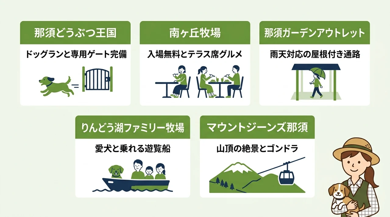 愛犬と楽しむ那須の観光・おでかけスポット