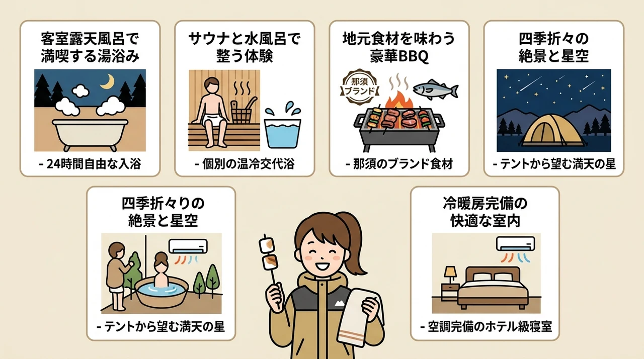 温泉付き施設で叶える非日常の魅力