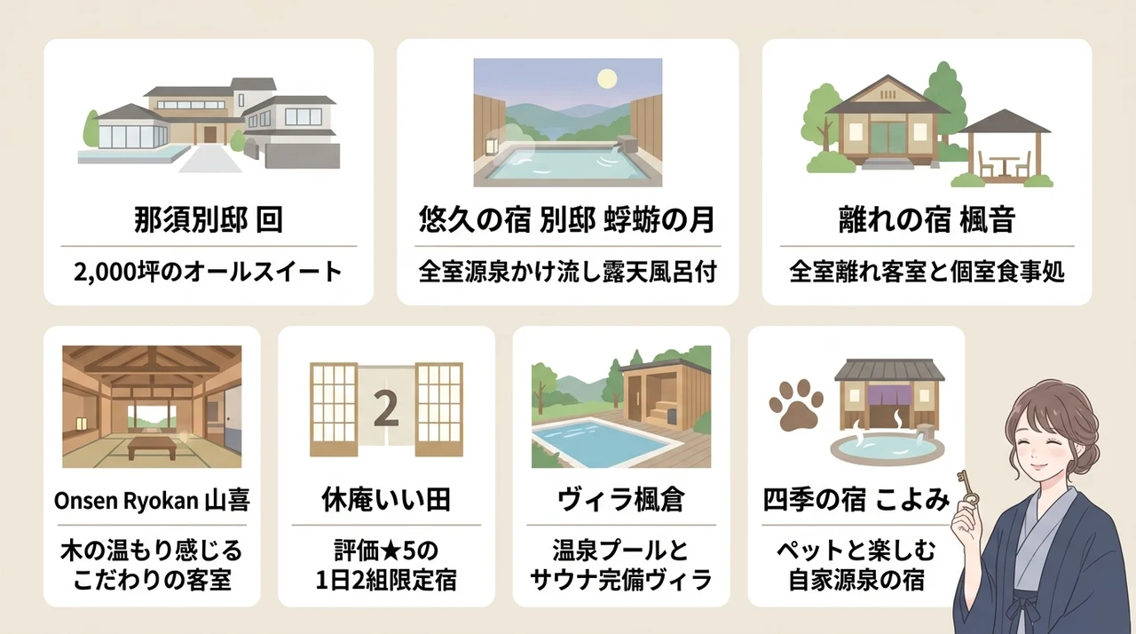 那須で見つける大人の隠れ家宿おすすめ7選