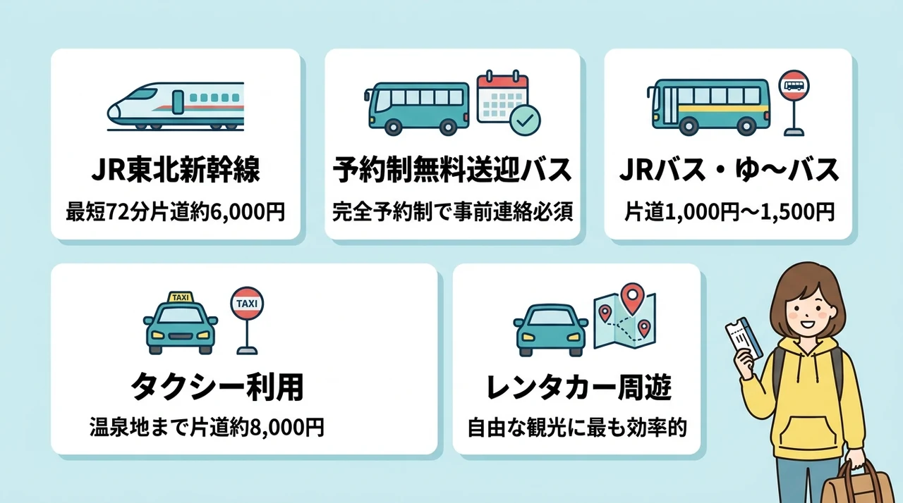 電車利用者が知っておくべき那須エリアの交通手段と予算