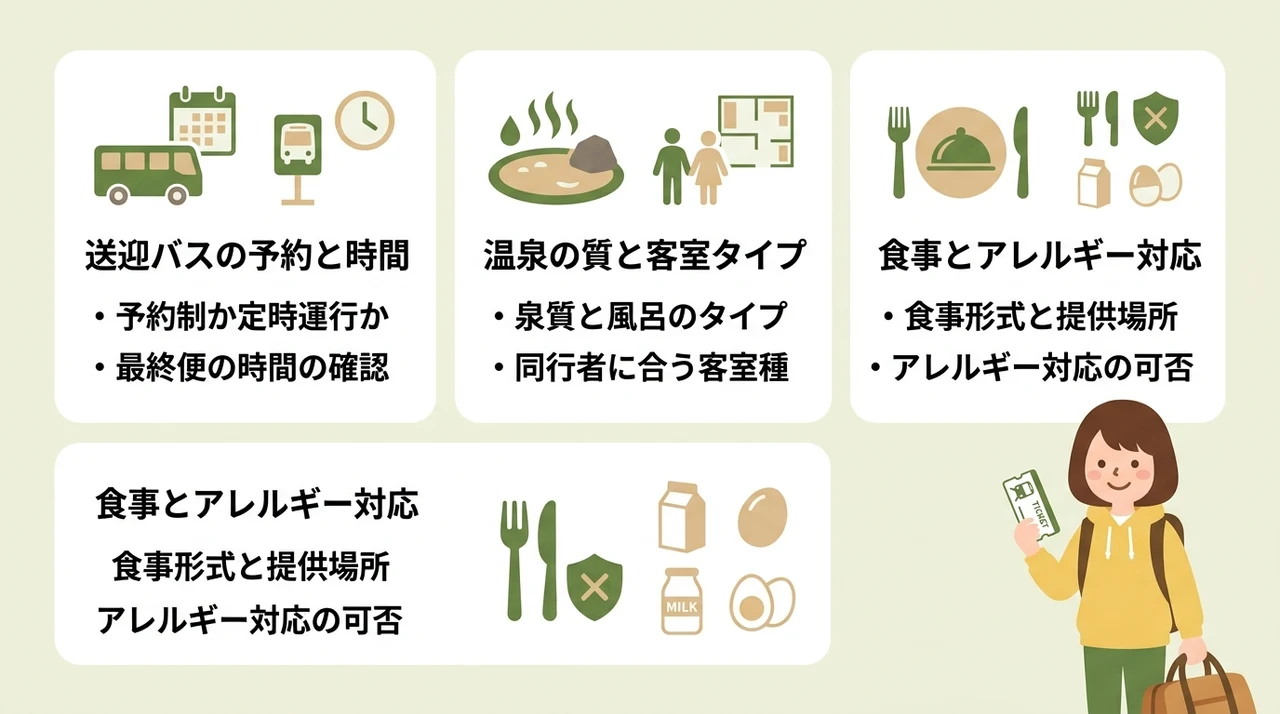 那須の電車で行ける宿を選ぶ際の3つのチェックポイント