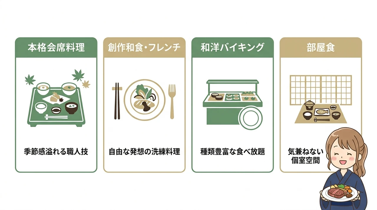 会席・バイキング別！料理スタイルで選ぶ那須の宿
