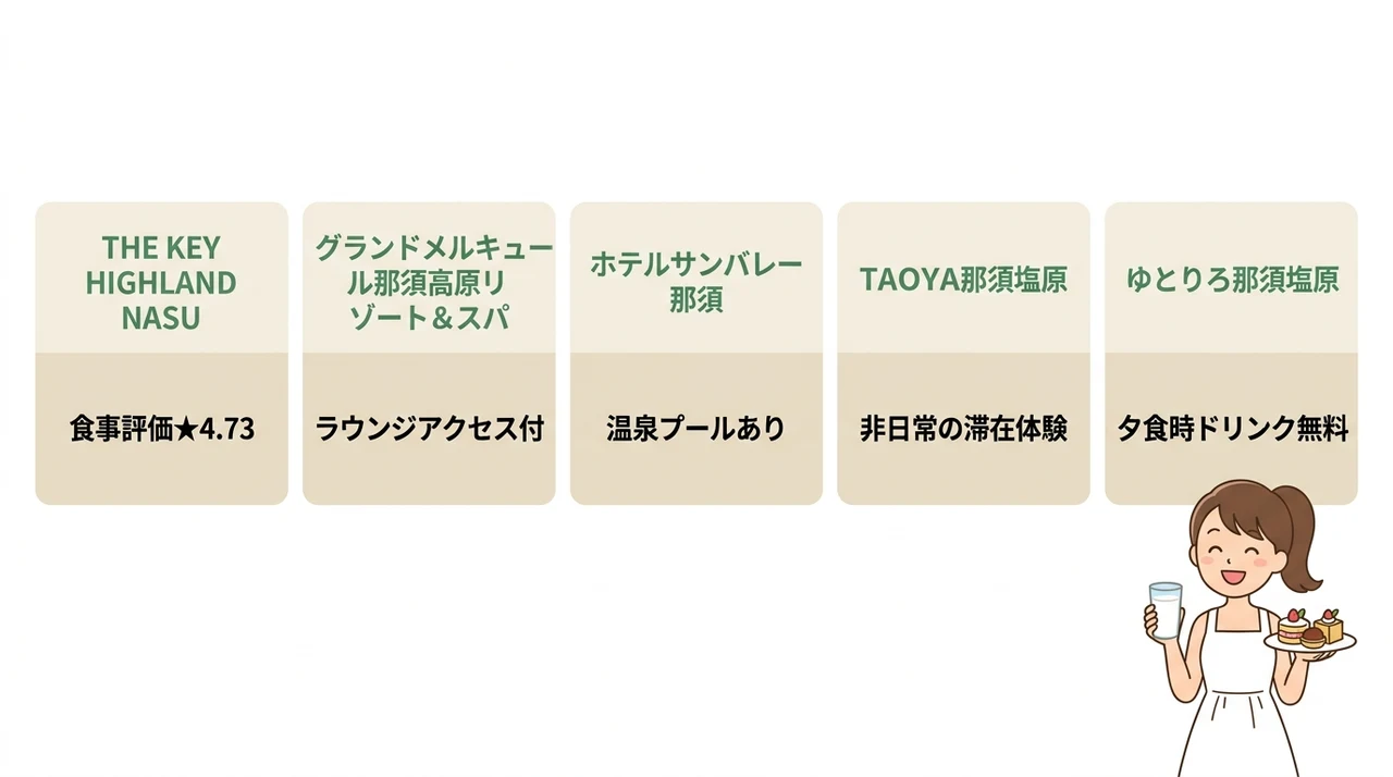 那須のオールインクルーシブ宿おすすめ5選