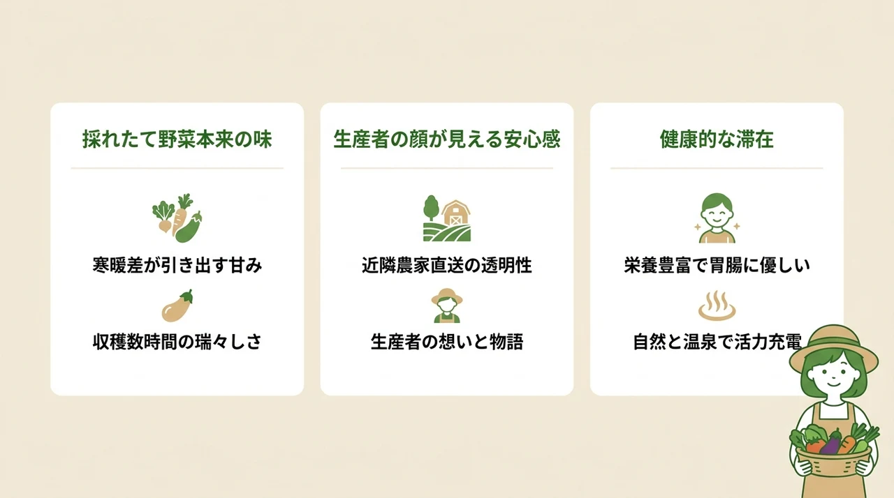 地産地消の食事で得られる3つの魅力