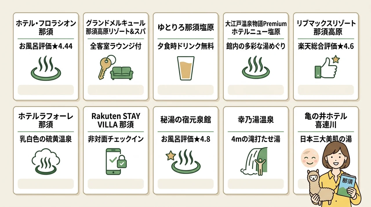 那須で1万円台の宿おすすめ10選|コスパ最強の温泉宿を厳選紹介