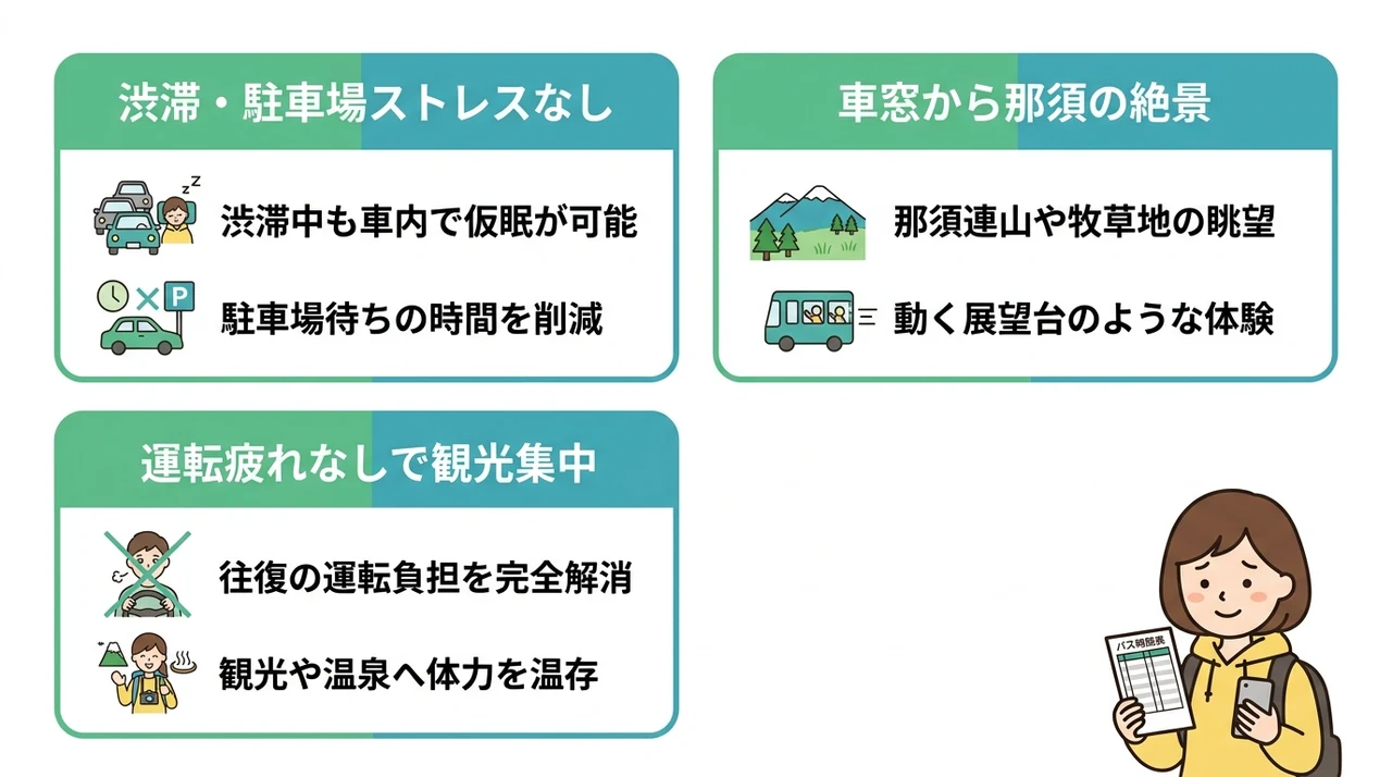 車なし旅行の移動を快適にする3つのメリット