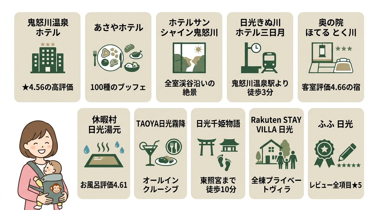 日光で赤ちゃん連れにおすすめの宿10選