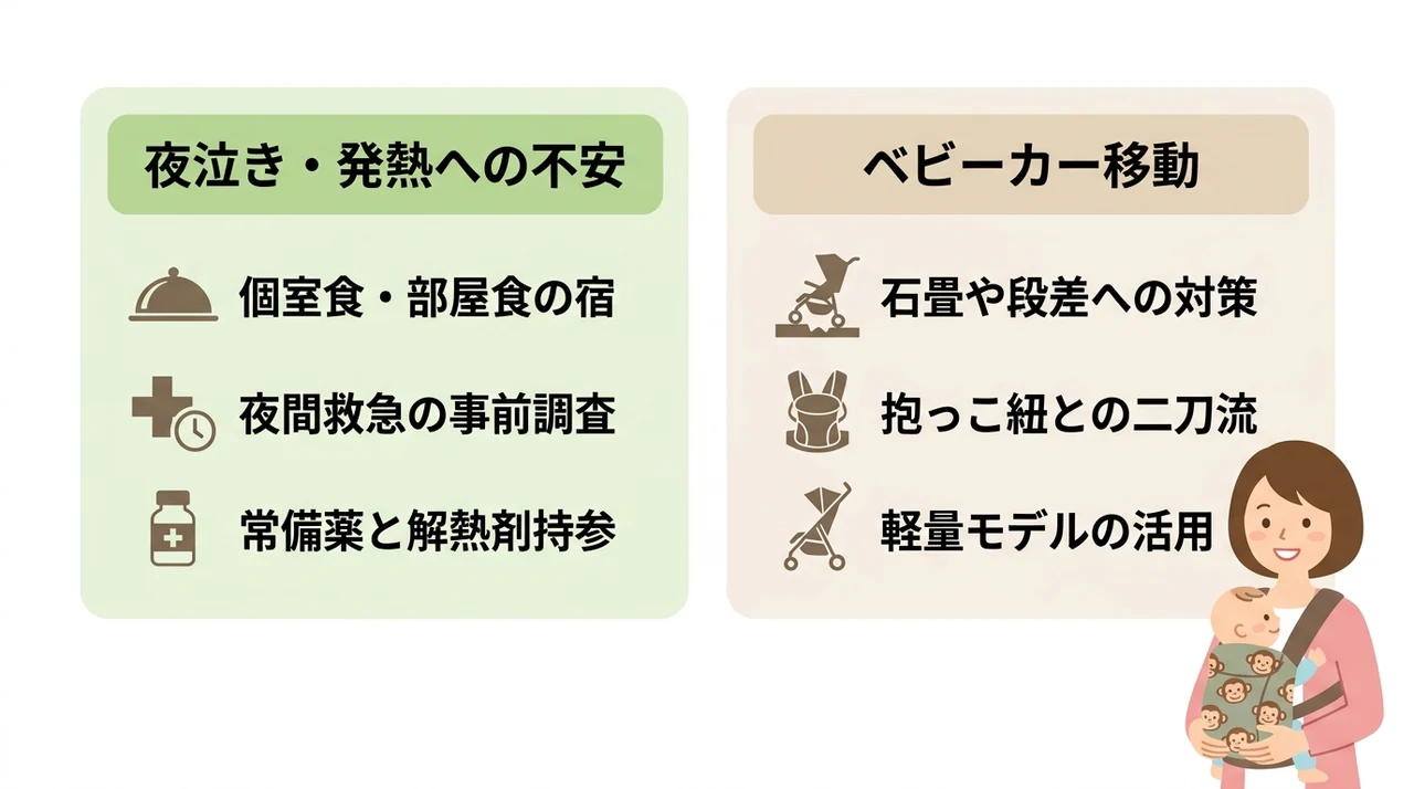 赤ちゃん連れの日光旅行でありがちな2つの困りごと