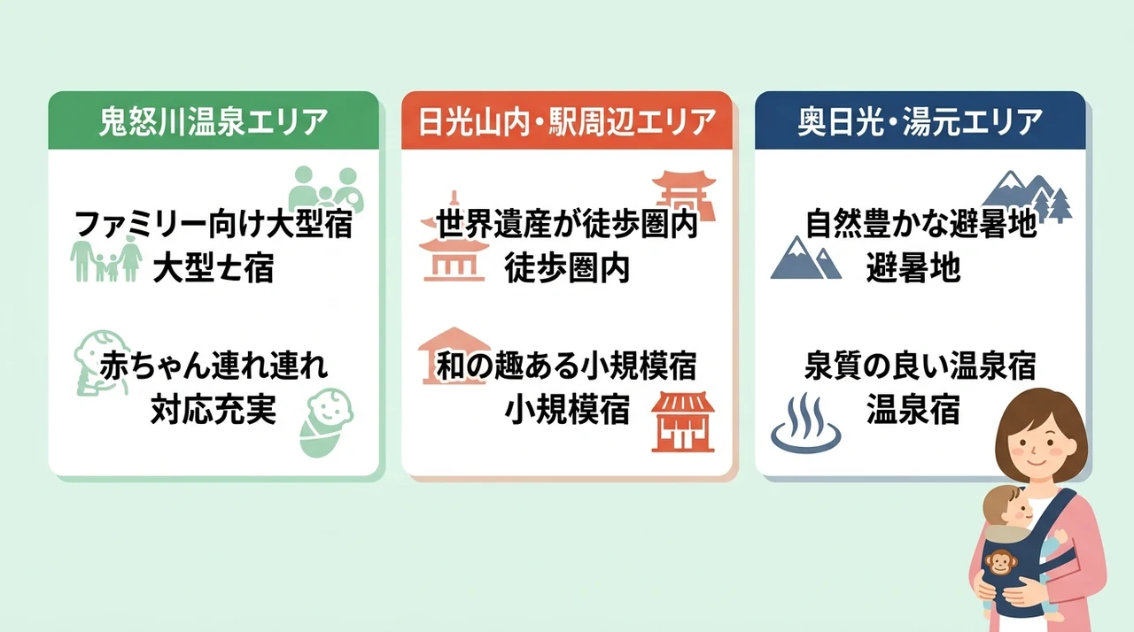 日光エリア別の宿選びと観光のコツ