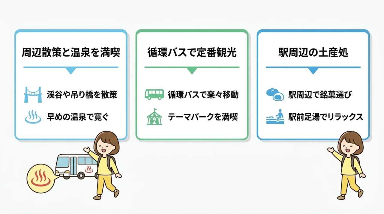 送迎利用で叶う！鬼怒川温泉の賢い観光モデルコース