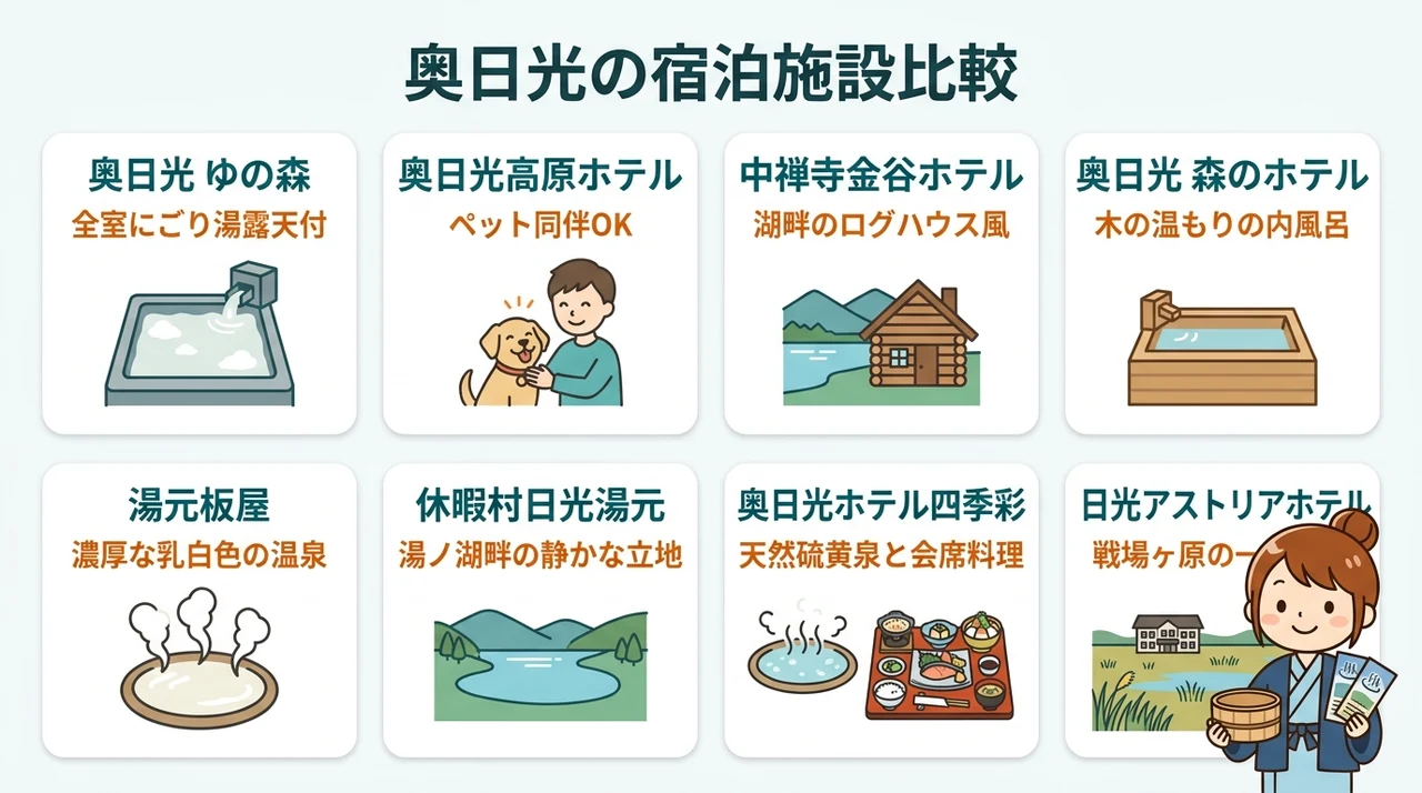 奥日光で評価が高い温泉宿おすすめ8選
