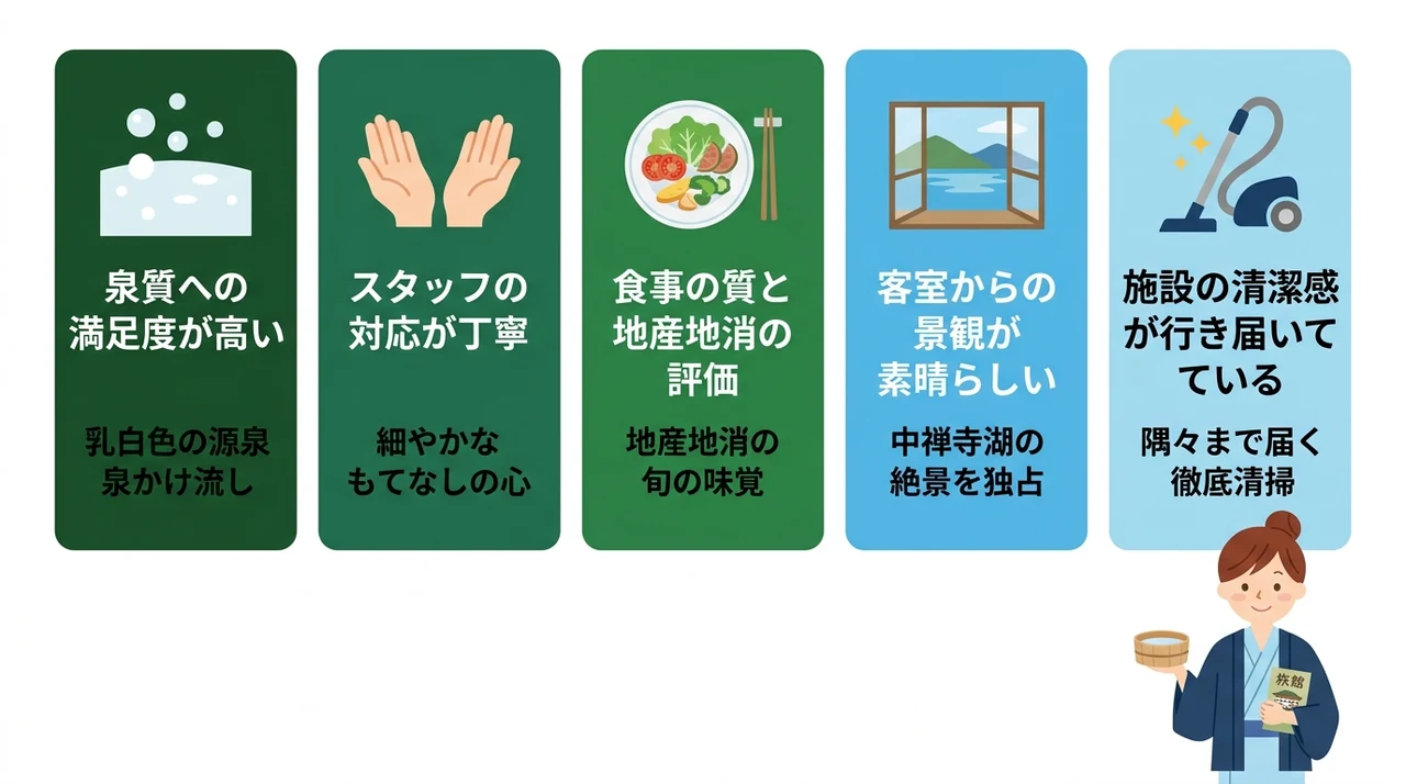 奥日光の温泉宿の良い口コミ・評判