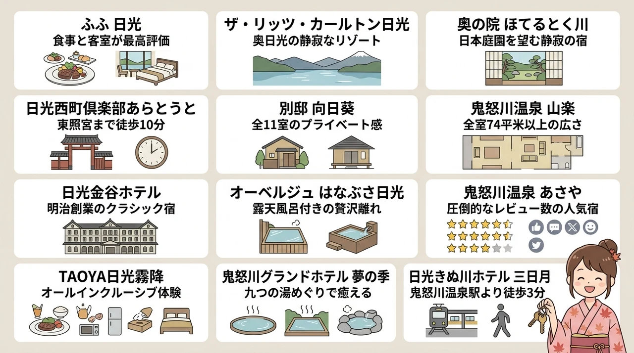 日光でカップルにおすすめの宿12選|特別な滞在を叶える