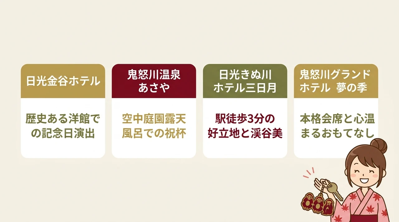 記念日に最適なサプライズプランがある宿