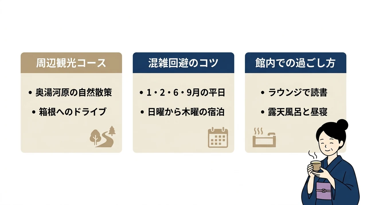宿泊をさらに充実させる大人の過ごし方
